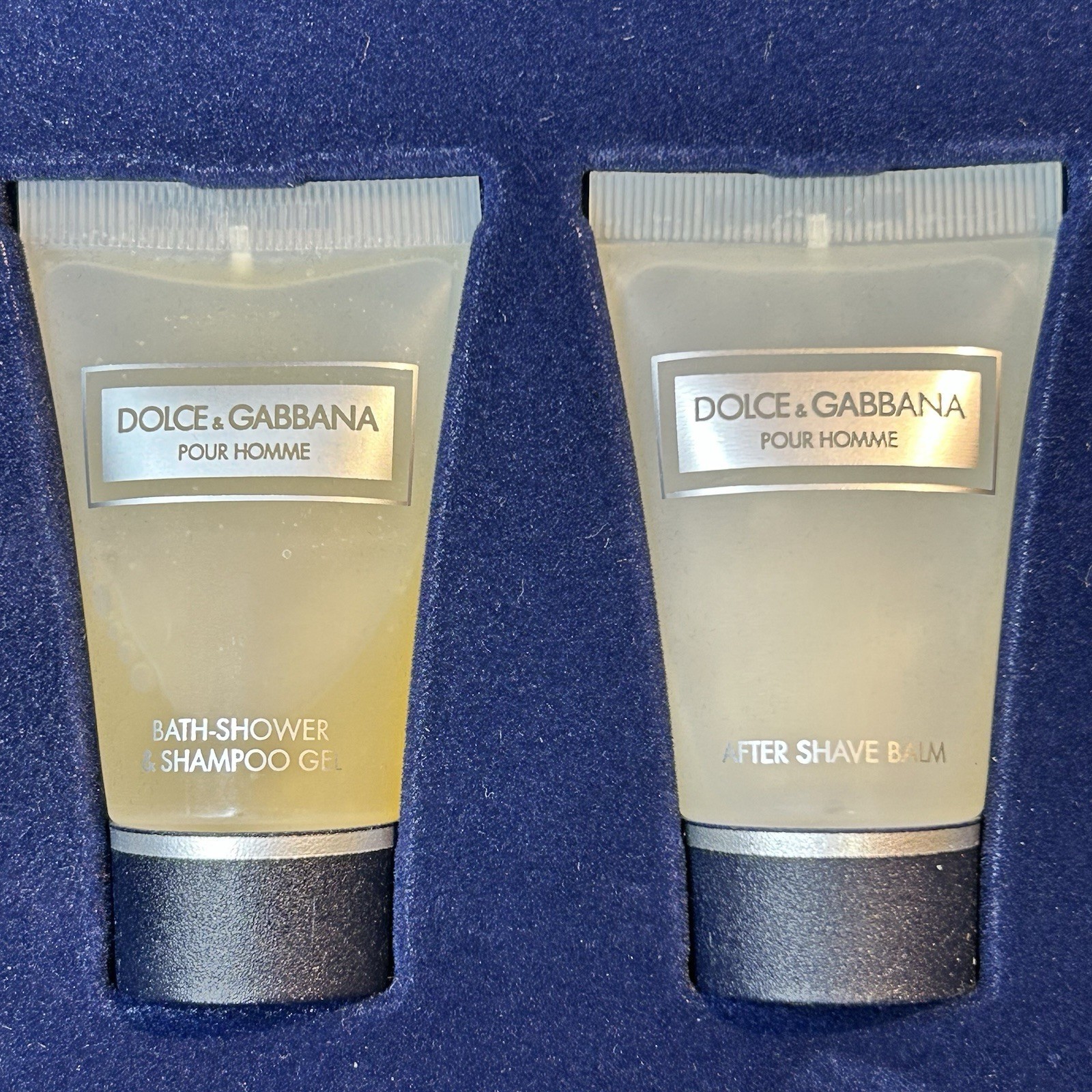 DOLCE & GABBANA Pour Homme 3 PC Set-Mini Eau De Toilette Splash, Gel, Balm NEW Item image 3