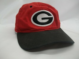 Georgia Bulldogs University Athletics Hat Red Black Snapback Baseball Cap - £13.36 GBP