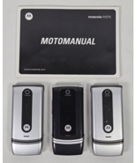 Vintage Flip Phone Motorola W370 Series Lot W375G W376 with Manual NO BA... - $39.95