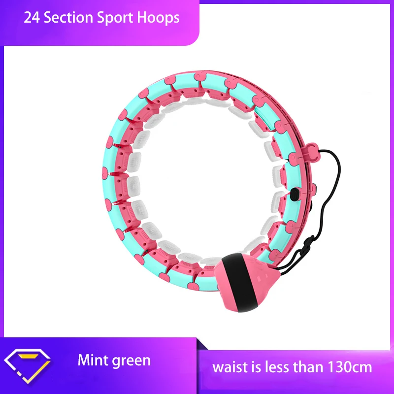 24 Section Smart Adjustable Sports Hoop Fitness Ring Hoola Keep Waist Thinner Be - £74.54 GBP