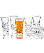 JAIEF Tequila Glasses Heavy Base Shot Glass Cordial Glasses 2 OZ Set of 6 - £25.08 GBP