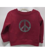 Garanimals Baby Girls&#39; Long Sleeve Graphic Fleece Top, Red Size 6-9M - £10.11 GBP