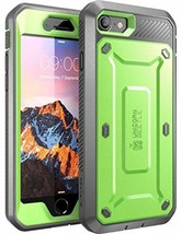 For iPhone 8 Case Full-body Rugged Holster Cover Built-in Screen Protector Green - £51.83 GBP