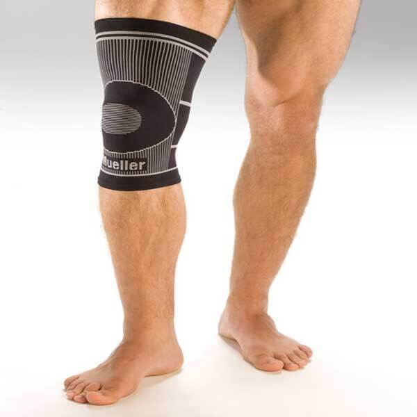 Mueller 4Way Stretch Knee Support Full-heel Knitting Controls &amp; Eliminat... - $17.59