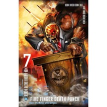 Five Finger Death Punch Justice For Textile Poster Official Premium Fabric Flag - £13.98 GBP