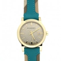 Burberry BU9112 Ladies Blue Leather Strap Watch - £316.83 GBP