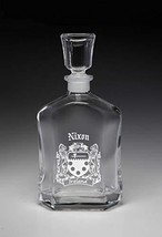 Nixon Irish Coat of Arms Whiskey Decanter (Sand Etched) - £37.20 GBP