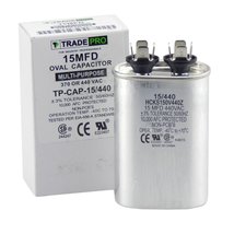 TradePro 15 MFD 370/440 Volt Oval Run Capacitor - £17.14 GBP