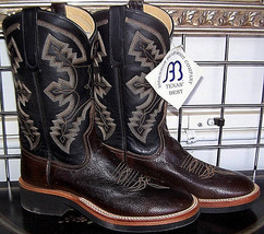 Anderson Bean Nicotine Smooth Ostrich Crepe Sole Cowboy Boots 6B Ladies ... - $329.99