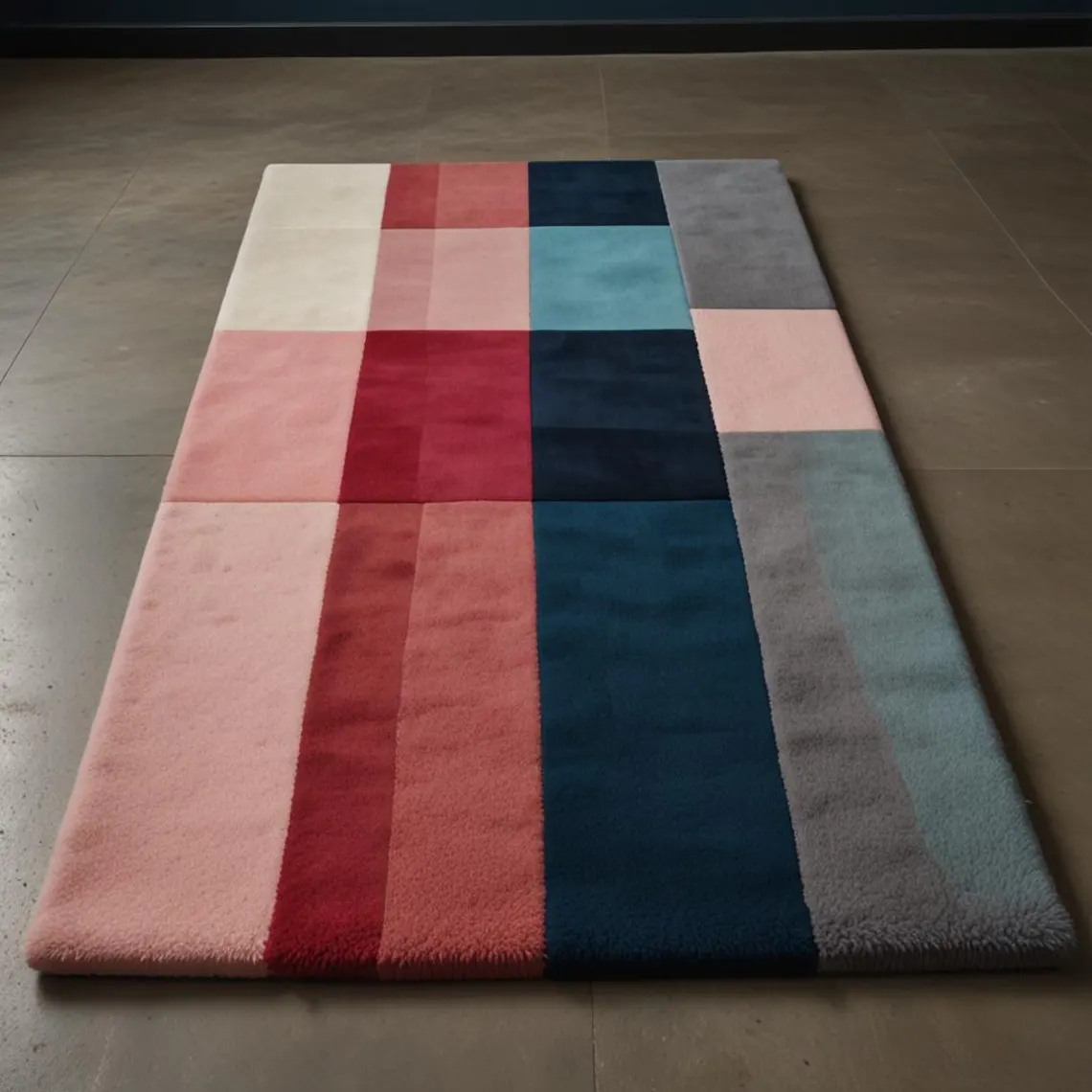 Irregular Rectangular Rug HandTufted Modern 5.0x8.0 100%Wool Area Rugs F... - $460.00