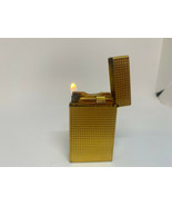 Vintage ST Dupont Gold Plated Standard Diamond Point Short Lighter - £134.10 GBP