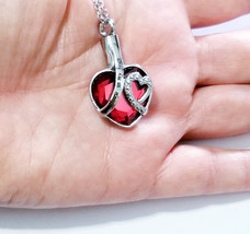 Memorial Necklace Pendant, Pet Urn Necklace, Always in my Heart, Cremation Cryst - £26.83 GBP