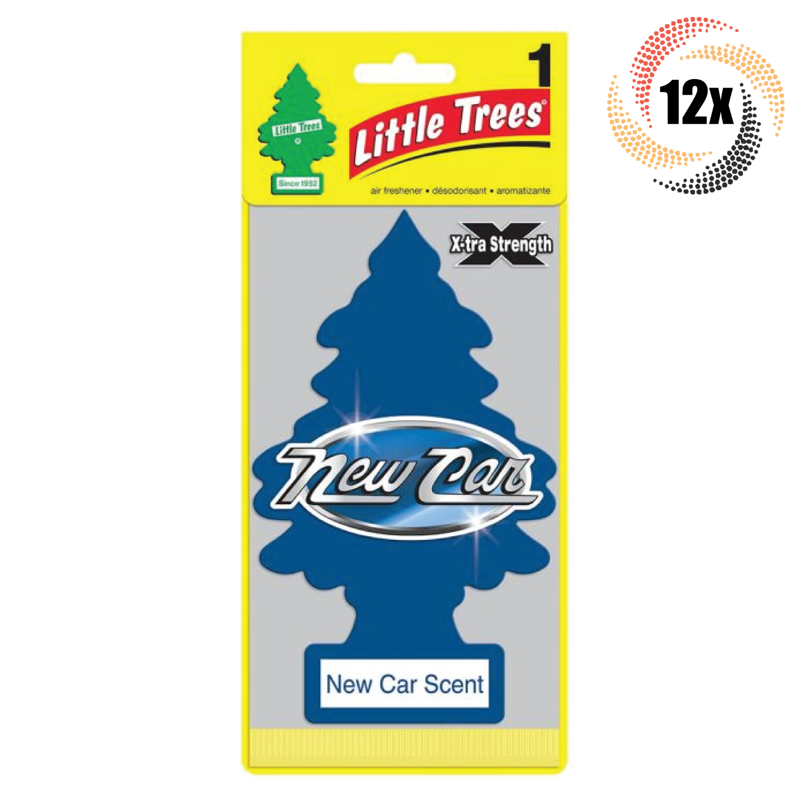 Primary image for 12x Packs Little Trees Single New Car Scent X-tra Strength Hanging Trees