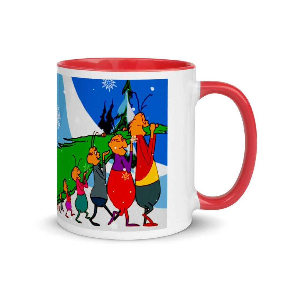 How the Grinch Stole Xmas WHOs Great &amp; Small Carry a Christmas Tree Beve... - $19.99