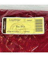 Longaberger Sort Store Tall File Basket Fabric Liner 2395427 Paprika NEW... - £7.73 GBP