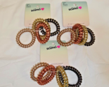 Scunci Spirals Ponytail Holders 3 Packs 12 Pieces Dent Free Hold Metalli... - $14.50