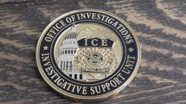 ICE Immigration &amp; Customs Enforcement Investigative Support Unit Challen... - £30.22 GBP