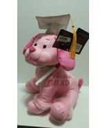 PINK Graduation Autograph Stuffed Dog - Congrats Grad ! 10.5&#39;&#39; Plush Teddy - $15.03