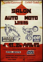Original Poster France Salon Auto Moto Leisure 1982 - $55.67