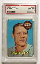 1969 Topps Bobby Klaus #387 PSA 8 NM-MT Padres - £14.03 GBP