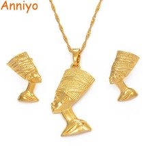 Rtiti pendant necklace earrings sets jewelry gold color wholesale gold jewellery 010006 thumb200