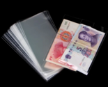 5 pcs 60x135mm CLEAR SLEEVES FOR FOREIGN PAPER MONEY, BILLS, CURRENCY - ... - $2.46