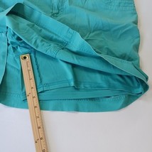Christopher & Banks RN#63823 Women's Green Cotton Blend Denim Skort Size 14 image 6