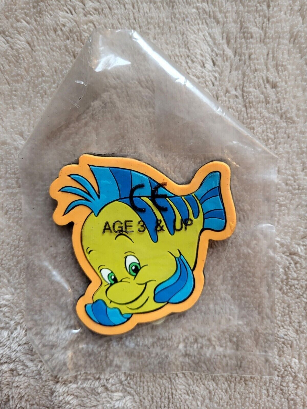 Primary image for Vintage 1980's Applause Little Mermaid FLOUNDER Magnet NEW IN PACKAGE!