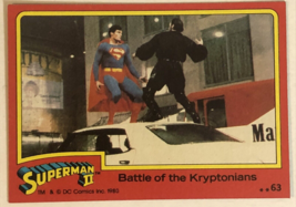 Superman II 2 Trading Card #63 Christopher Reeve - $1.97