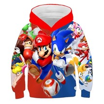 Fashion Game Marios-bros Hoodies Kids 3D Printed Sweatshirt Long Sleeve Clothes  - £50.92 GBP