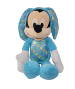 Disney Mickey Mouse Blue Bunny Easter Egg Rabbit Stuffed Plush Toy   16&quot; - £5.05 GBP