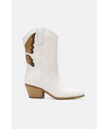 Beast Fashion Butterfly Cut Detail Point Toe Boots - $123.48 CAD