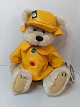 Vintage Brass Button Bear Collection Harper 1996 Yellow Raincoat and Hat... - £12.50 GBP