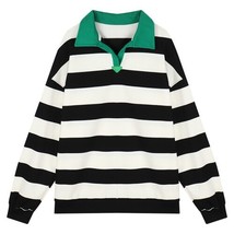 Ped sweaters for women 2022 winter korean female long sleeved vintage green polo collar thumb200