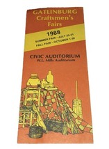 Gatlinburg Craftsmen’s Fairs 1988 Vintage Pamphlet Brochure - €5,80 EUR