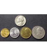 4 Coins From Mexico: 5, 10, 20, 50 Pesos - $6.78 CAD