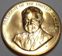 Gem Unc Richard Nixon Inauguration Medallion~33.6mm~Excellent - £7.56 GBP