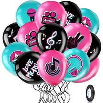 45 Pieces 12 Inch Music Themed Party Balloons Music Note Signs Birthday Party... - £59.63 GBP