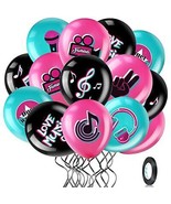 45 Pieces 12 Inch Music Themed Party Balloons Music Note Signs Birthday ... - £59.37 GBP