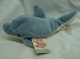 K&M 1997 Nature Bean Buddies Dolphin 8" Bean Bag Stuffed Animal Toy New - $14.85