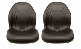 Black Vinyl Highback Seat Pair (2) Replaces AM138194 Fits 625i 850i 855D... - £212.84 GBP