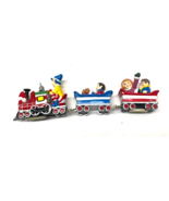Set of 3 Christmas Roller Coaster Mini Train Magnetic Village Figures - €10,20 EUR