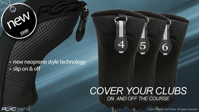 New Hybrid Head Covers Complete 4 5 6 Set New Thick Golf Club Black Head... - $17.44