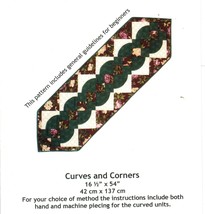 Curves and Corners Quilted RUNNERS Pieced Designs To Share With You Sew ... - $11.99