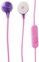 Sony MDREX15AP in-Ear Earbud Headphones with Mic, Violet - £15.97 GBP