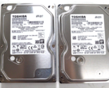 (LOT of 2) TOSHIBA 1TB Hard Drive 3.5&quot; SATA 6.0Gb/s 32MB 7200RPM DT01ACA100 - £26.77 GBP
