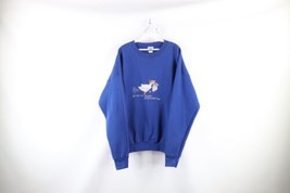 Vintage 90s Streetwear Womens 2XL Faded Needlepoint Mother Goose Sweatshirt USA - £39.52 GBP