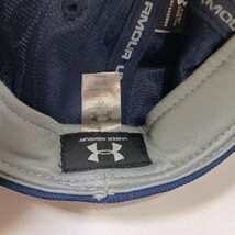 Under Armour Men's Back Fitted Blue Baseball Cap Hat Size Large  image 4