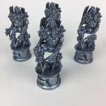 4  Transformers Chess Set Replacement Pieces Silver Color ROOK 2006/2007  - £9.41 GBP