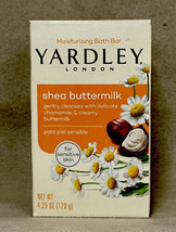 Yardley London Bath Bar Soap 4.25 oz, 1-bar SHEA BUTTERMILK - £6.31 GBP